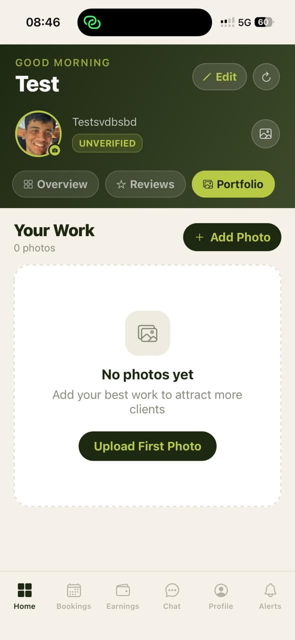 Photographer portfolio management